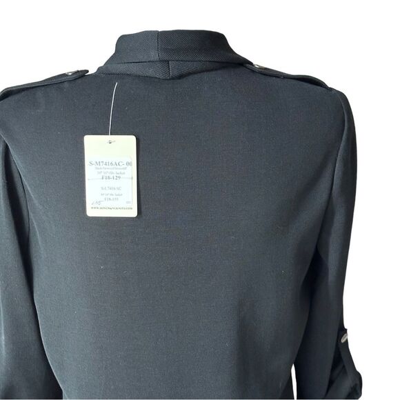 Ming Wang Blazer /Jacket Black Pink Gray Open Front Sz XS NWT - Picture 6 of 9